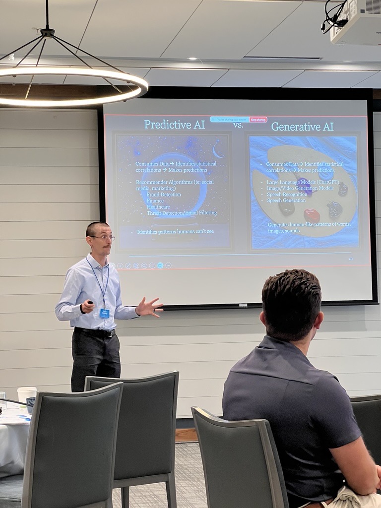 David Dabney presenting to electric utility professionals